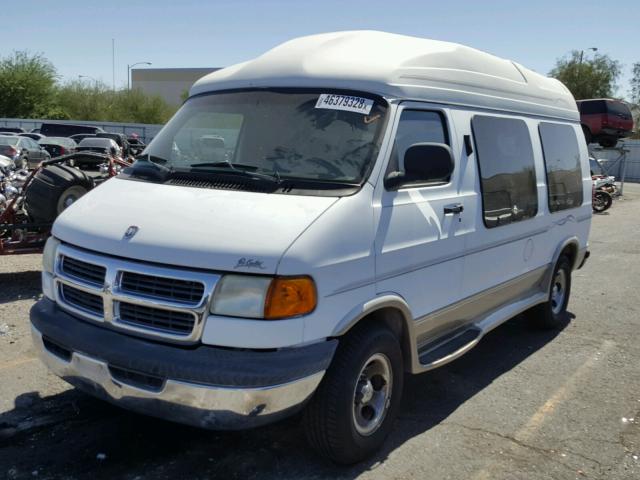 2B6HB11Y7WK160623 - 1998 DODGE RAM VAN B1 WHITE photo 2