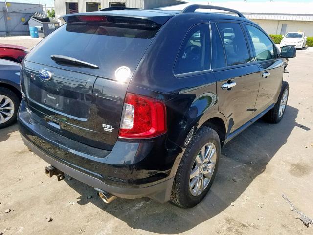 2FMDK4JC5BBA01282 - 2011 FORD EDGE SEL BLACK photo 4