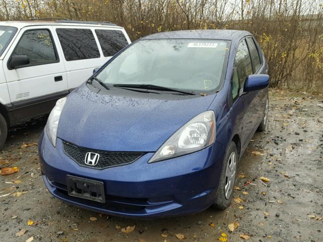 JHMGE8H32CC033709 - 2012 HONDA FIT BLUE photo 2