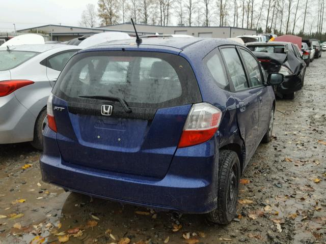 JHMGE8H32CC033709 - 2012 HONDA FIT BLUE photo 4