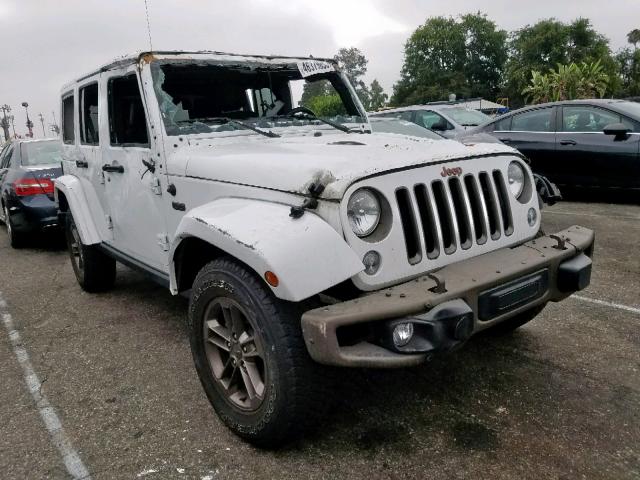 1C4BJWEG4GL288824 - 2016 JEEP WRANGLER U WHITE photo 1