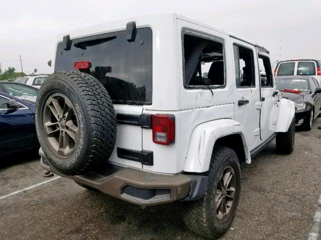 1C4BJWEG4GL288824 - 2016 JEEP WRANGLER U WHITE photo 4