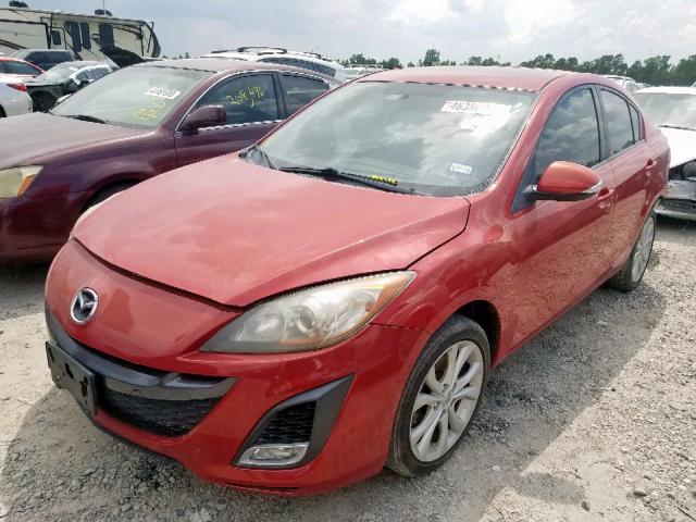 JM1BL1S54A1182389 - 2010 MAZDA 3 S RED photo 2