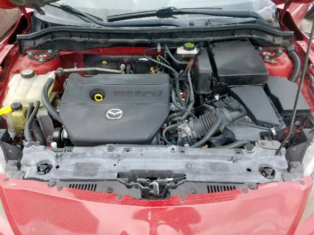 JM1BL1S54A1182389 - 2010 MAZDA 3 S RED photo 7