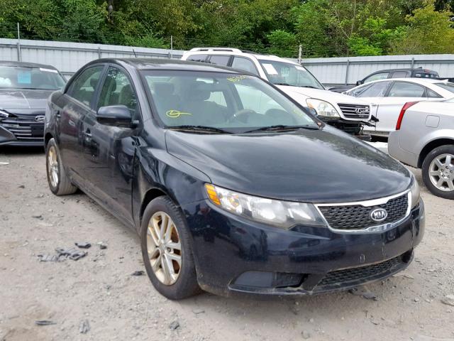 KNAFU4A22C5477491 - 2012 KIA FORTE EX BLACK photo 1