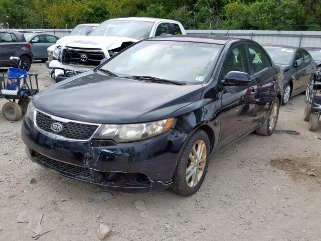 KNAFU4A22C5477491 - 2012 KIA FORTE EX BLACK photo 2