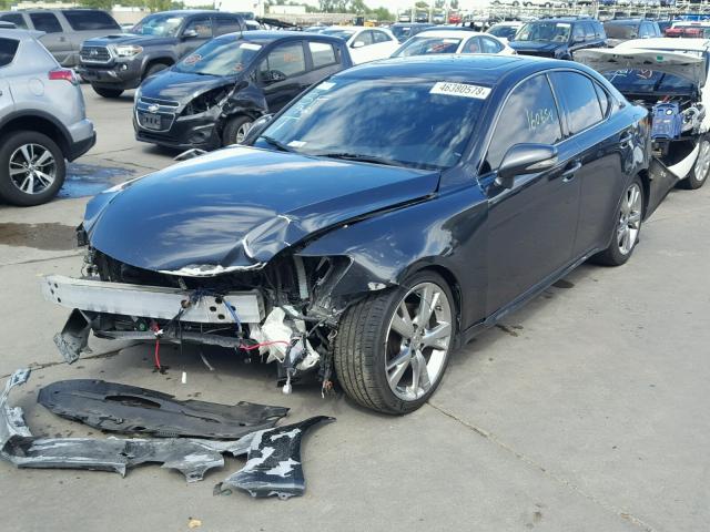 JTHBK262795095954 - 2009 LEXUS IS 250 BLACK photo 2