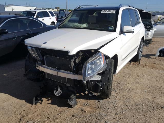 WDCGG5HB2FG365190 - 2015 MERCEDES-BENZ GLK 350 WHITE photo 2