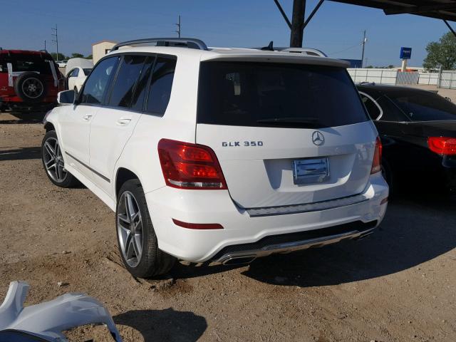WDCGG5HB2FG365190 - 2015 MERCEDES-BENZ GLK 350 WHITE photo 3