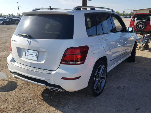 WDCGG5HB2FG365190 - 2015 MERCEDES-BENZ GLK 350 WHITE photo 4