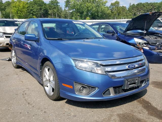 3FAHP0DC1AR270428 - 2010 FORD FUSION SPO BLUE photo 1