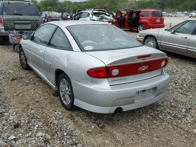 1G1JH12F937296211 - 2003 CHEVROLET CAVALIER L SILVER photo 3