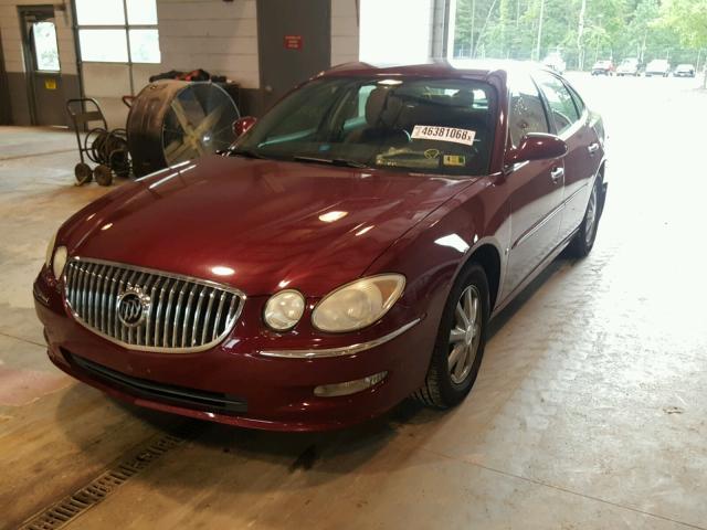 2G4WD582391125458 - 2009 BUICK LACROSSE C BURGUNDY photo 2