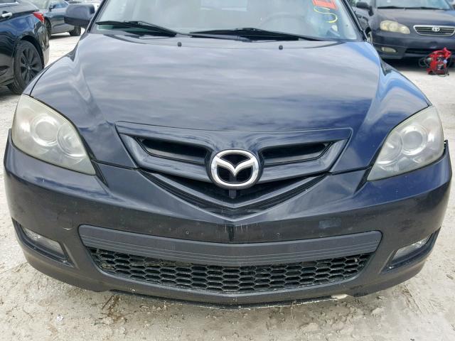 JM1BK344491208410 - 2009 MAZDA 3 S BLACK photo 10