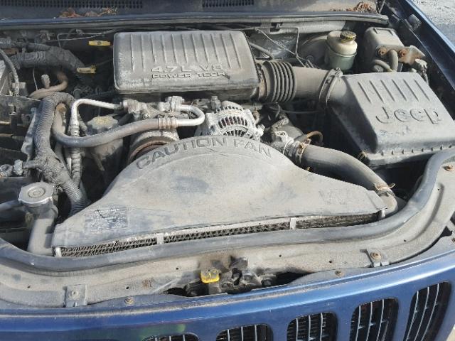 1J4GW68N6XC712743 - 1999 JEEP GRAND CHER BLUE photo 7