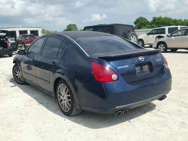 1N4BA41EX7C832614 - 2007 NISSAN MAXIMA SE BLUE photo 3