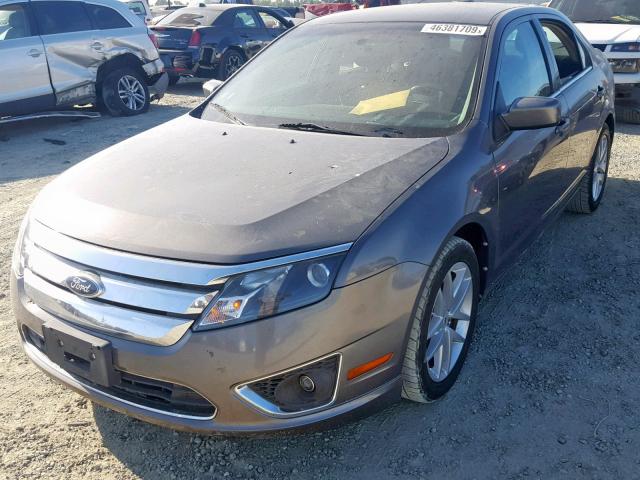 3FAHP0JA6CR214409 - 2012 FORD FUSION SEL GRAY photo 2