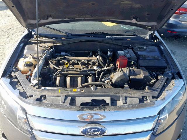 3FAHP0JA6CR214409 - 2012 FORD FUSION SEL GRAY photo 7