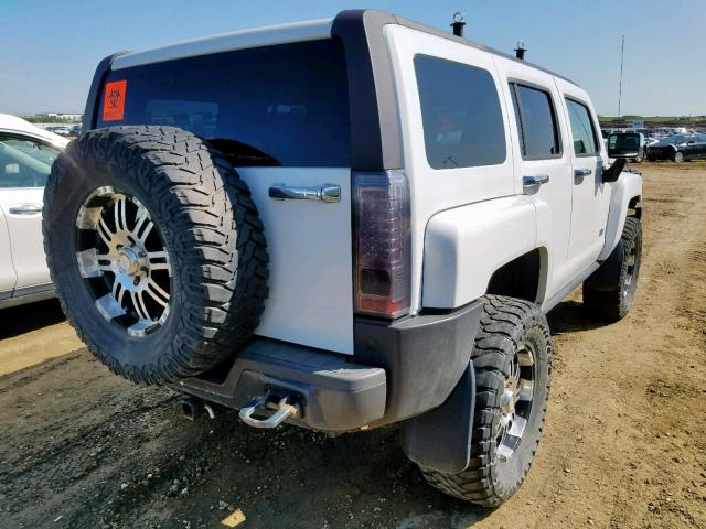 5GTDN13E778146609 - 2007 HUMMER H3 WHITE photo 4