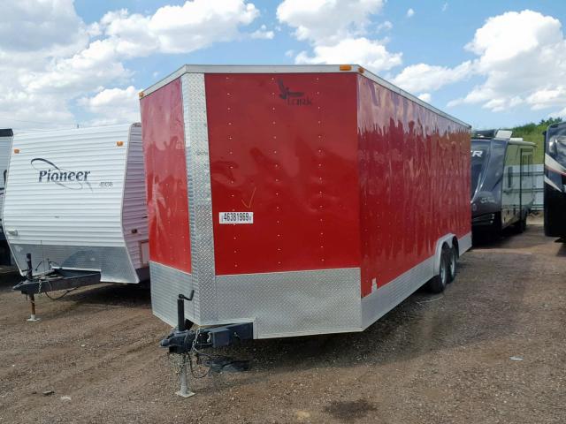 571BE2425GM014742 - 2016 LARK TRAILER RED photo 2