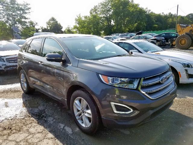 2FMPK4J8XHBB71106 - 2017 FORD EDGE SEL GRAY photo 1