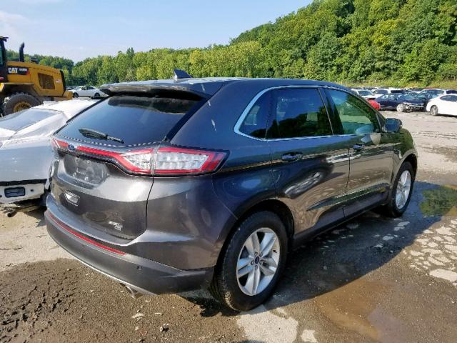 2FMPK4J8XHBB71106 - 2017 FORD EDGE SEL GRAY photo 4