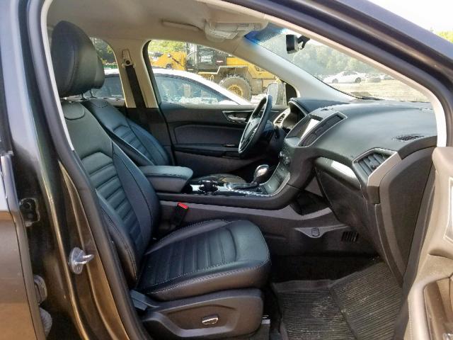 2FMPK4J8XHBB71106 - 2017 FORD EDGE SEL GRAY photo 5