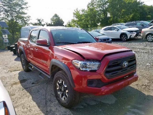 5TFCZ5AN9JX154385 - 2018 TOYOTA TACOMA DOU 红色 照片 1