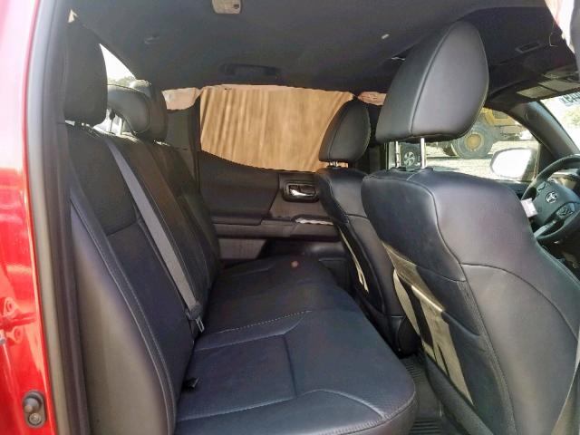 5TFCZ5AN9JX154385 - 2018 TOYOTA TACOMA DOU 红色 照片 6