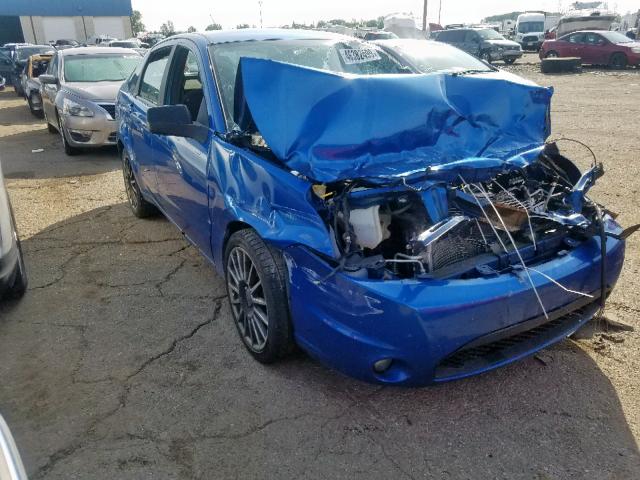 1FAHP3GN2AW106164 - 2010 FORD FOCUS SES BLUE photo 1