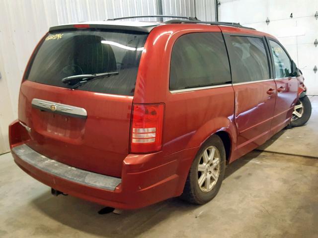 2A8HR54PX8R843176 - 2008 CHRYSLER TOWN & COU RED photo 4