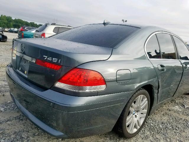 WBAGL63463DP62489 - 2003 BMW 745 I GRAY photo 9