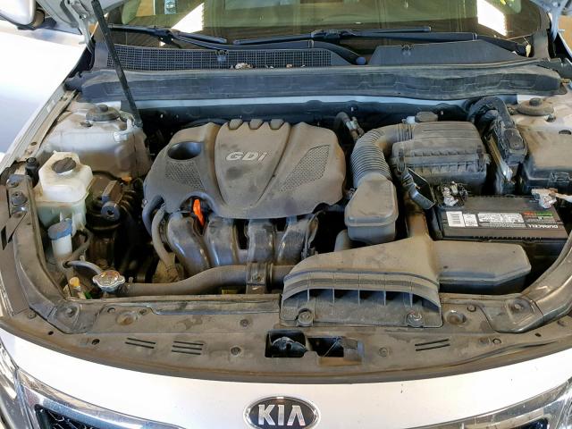 5XXGN4A78DG217996 - 2013 KIA OPTIMA EX SILVER photo 7