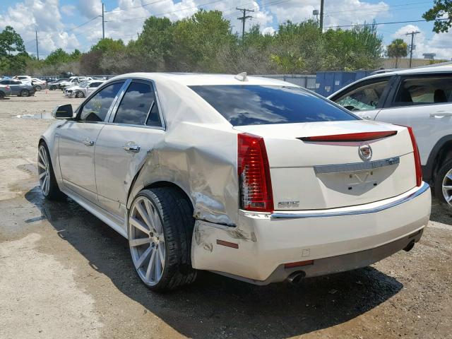 1G6DE5EG1A0147003 - 2010 CADILLAC CTS LUXURY WHITE photo 3