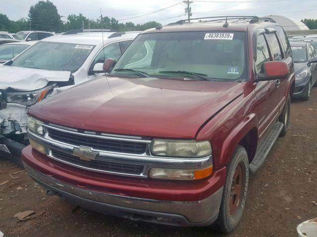 1GNEK13Z63J187301 - 2003 CHEVROLET TAHOE K150 BURGUNDY photo 2