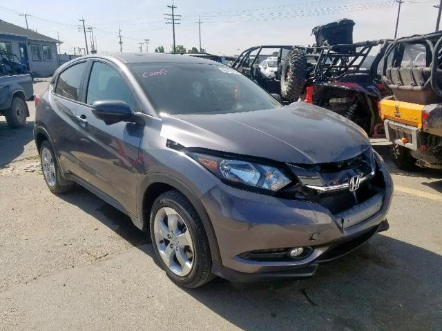 3CZRU6H5XGM709342 - 2016 HONDA HR-V EX GRAY photo 1