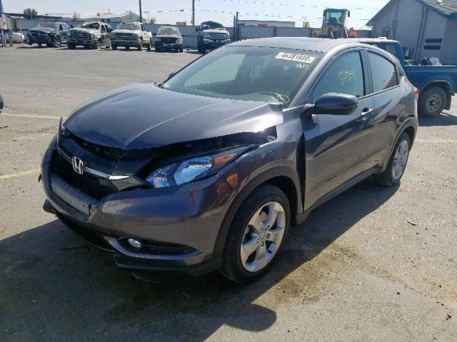 3CZRU6H5XGM709342 - 2016 HONDA HR-V EX GRAY photo 2