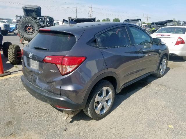 3CZRU6H5XGM709342 - 2016 HONDA HR-V EX GRAY photo 4