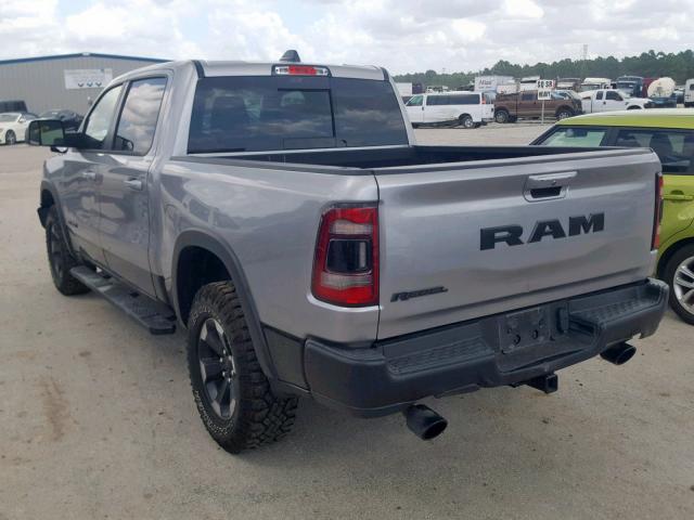 1C6RRELT8KN724211 - 2019 RAM 1500 REBEL ვერცხლისფერი ფოტო 3