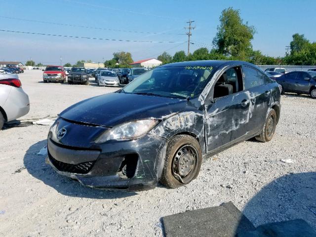 JM1BL1U78D1829766 - 2013 MAZDA 3 I BLACK photo 2