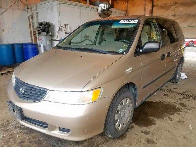 2HKRL185X1H583606 - 2001 HONDA ODYSSEY LX TAN photo 2