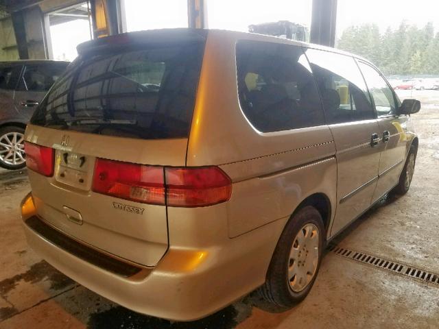 2HKRL185X1H583606 - 2001 HONDA ODYSSEY LX TAN photo 4