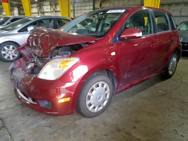 JTKKT624765017689 - 2006 TOYOTA SCION XA RED photo 2