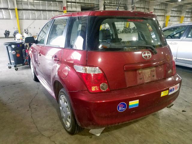 JTKKT624765017689 - 2006 TOYOTA SCION XA RED photo 3