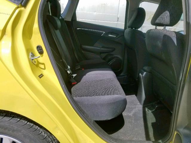 JHMGK5H59GX019457 - 2016 HONDA FIT LX YELLOW photo 6