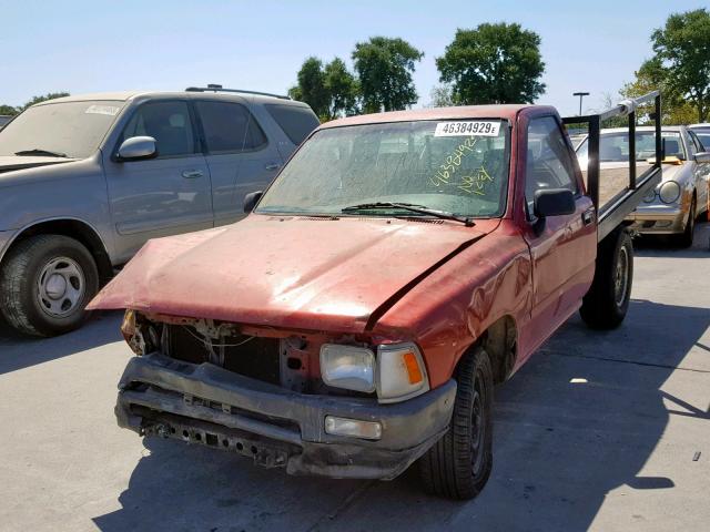 4TARN81AXPZ112398 - 1993 TOYOTA PICKUP 1/2 RED photo 2