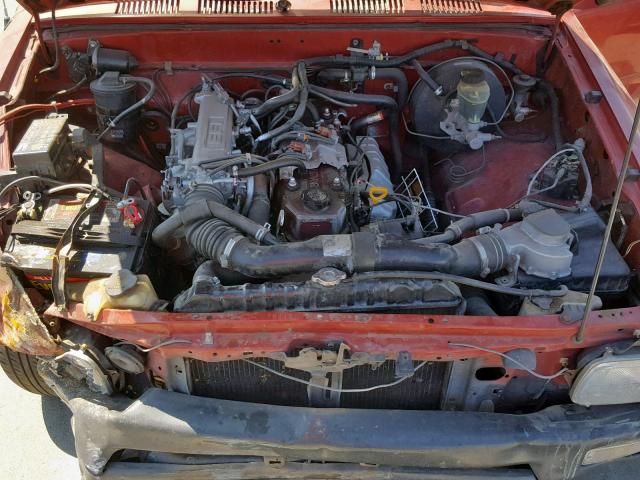 4TARN81AXPZ112398 - 1993 TOYOTA PICKUP 1/2 RED photo 7