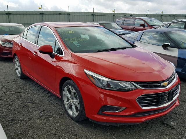 1G1BF5SM1H7103038 - 2017 CHEVROLET CRUZE PREM RED photo 1