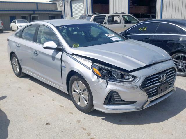 KMHE24L34KA091649 - 2019 HYUNDAI SONATA HYB SILVER photo 1