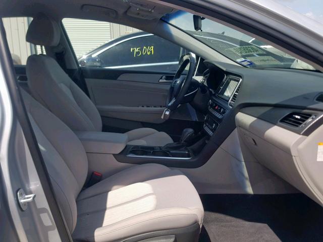 KMHE24L34KA091649 - 2019 HYUNDAI SONATA HYB SILVER photo 5